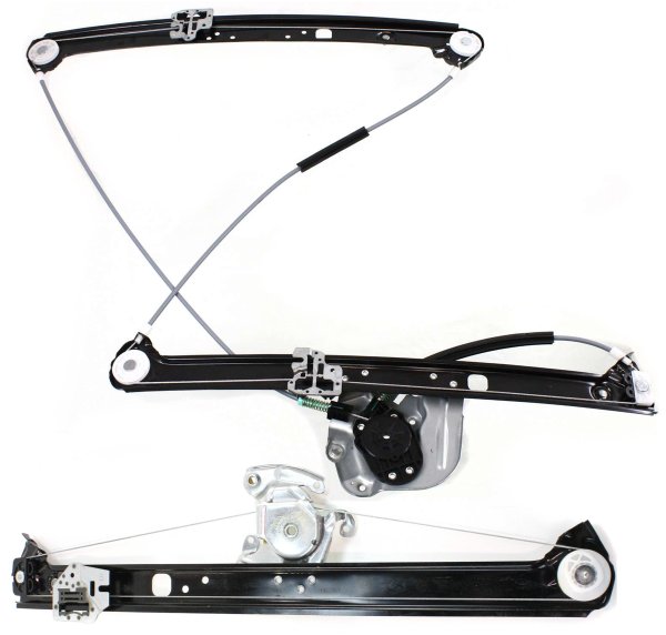 Front and Rear Window Regulator Power Set for BMW X5 2000-2006, Left (Driver) Side, without Motor, Replacement