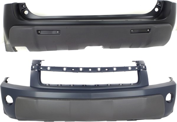 Front and Rear Bumper Cover Set for 2005-2006 Chevrolet Equinox LS/LT Models Replacement