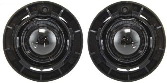 Front Fog Light Assembly Pair/Set for Chevrolet Rainier (2004-2007), Cobalt (2005-2010), Right (Passenger) and Left (Driver), Replacement