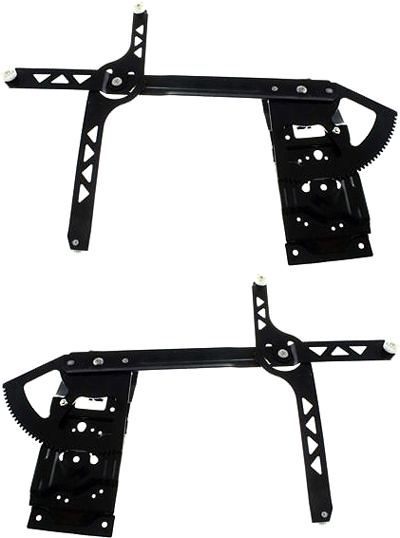 Front Window Regulator Pair/Set for Astro/Safari 1985-2001, Right (Passenger) & Left (Driver), Power, Without Motor, Replacement