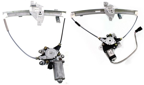 Front and Rear Window Regulator With Motor Set for Chevrolet Impala 2000-2005, Power, Left (Driver) Side Replacement