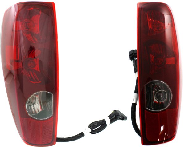 Tail Light Assembly Pair/Set for 2004-2012 Chevrolet Colorado/GMC Canyon, Right (Passenger) and Left (Driver) Side Replacement