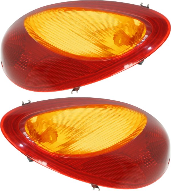 Tail Light Assembly Pair/Set for 2003-2004 PT Cruiser, Right (Passenger) and Left (Driver) Replacement