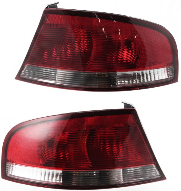 Tail Light Assembly Pair/Set for 2001-2006 Chrysler Sebring Sedan, Right (Passenger) and Left (Driver), Replacement