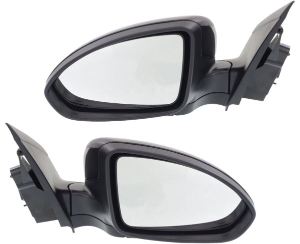 Power Mirror Pair/Set for Chevrolet Cruze 2011-2015 & Cruze Limited 2016, Right (Passenger) and Left (Driver), Manual Folding, Non-Heated, Paintable Replacement