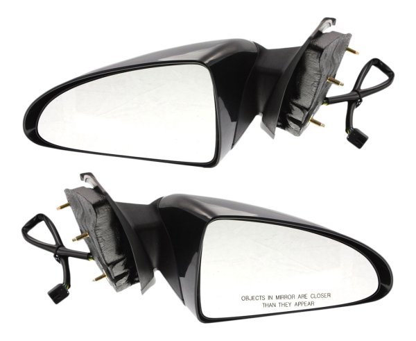 Power Mirror Pair/Set for 2004-2007 Chevrolet Malibu LT/SS Models, Right (Passenger) and Left (Driver), Manual Folding, Non-Heated, Paintable Replacement