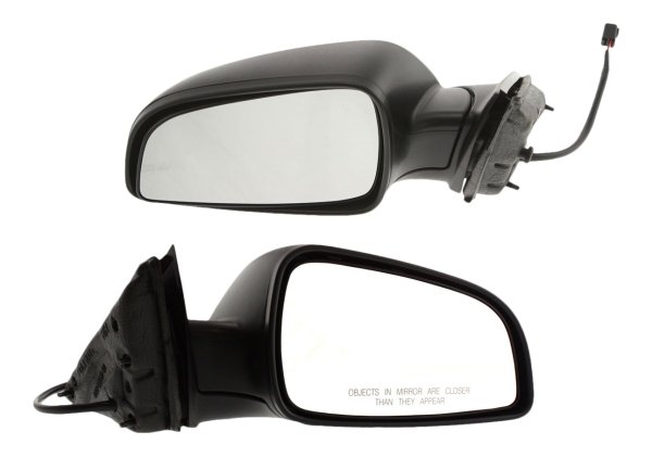 Power Mirror Pair/Set for 2008-2012 Chevrolet Malibu LS Model, Manual Folding, Non-Heated, Textured, Right (Passenger) and Left (Driver) Replacement