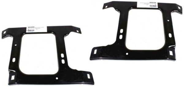 Front Bumper Bracket Support Pair/Set for 2002-2009 Full Size Dodge Pickup, Right (Passenger) and Left (Driver) Side, Replacement