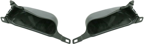 Front Bumper Bracket Pair/Set for 2006-2008 Dodge Full Size P/U 1500, Right (Passenger) and Left (Driver), Upper with Chrome, Replacement