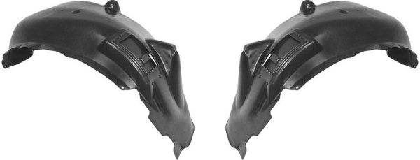 Front Fender Liner Pair/Set for 2004-2006 Dodge Durango, Right (Passenger) and Left (Driver) Replacement