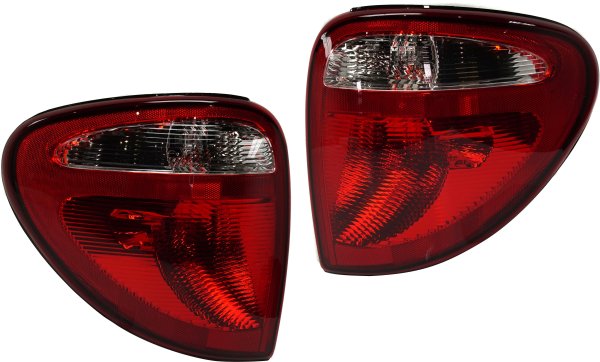 Tail Light Assembly for Dodge Caravan 2004-2007, Includes Right (Passenger) and Left (Driver) Side Lights, Replacement Pair/Set