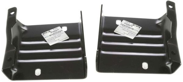 Front Bumper Bracket Pair/Set for 1992-2007 Ford Econoline Van, Right (Passenger) and Left (Driver) Side Replacement