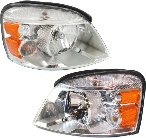 Headlight Assembly for 2004-2007 Ford Freestar/Mercury Monterey, Includes Right (Passenger) and Left (Driver) Side, Halogen, Replacement Pair/Set