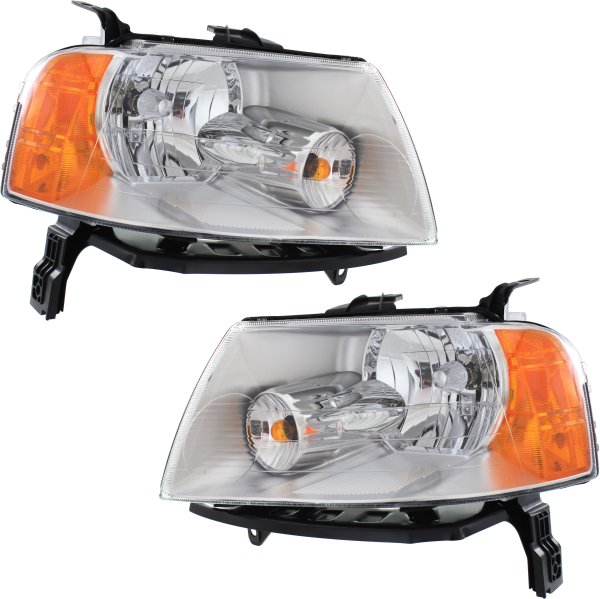 Headlight Assembly for 2005-2007 Ford Freestyle, Right (Passenger) and Left (Driver), Halogen Replacement Pair/Set