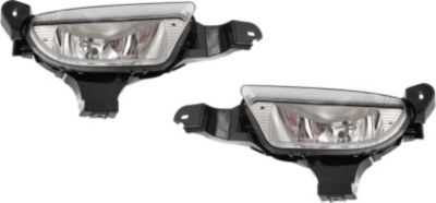 Front Fog Light Assembly for Ford Five Hundred 2005-2007, Right (Passenger) and Left (Driver), Replacement Pair/Set