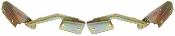 Hood Hinge Pair/Set for Ford Focus 2000-2011, Includes Right (Passenger) and Left (Driver) Hinges, Replacement Part