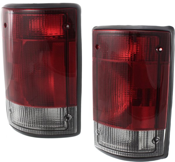 Tail Light Assembly for 2004-2005 Ford Excursion and 2004-2014 Econoline Van, Right (Passenger) & Left (Driver), Replacement Pair/Set