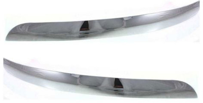 Front Bumper Molding Pair/Set for Ford Windstar 1999-2003, Right (Passenger) and Left (Driver), Insert Molding, Plastic, Chrome, Replacement