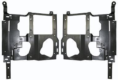 Headlight Bracket Pair/Set for GMC Sierra P/U 2003-2006, Right (Passenger) and Left (Driver) Support, Includes 2007 Classic- Replacement