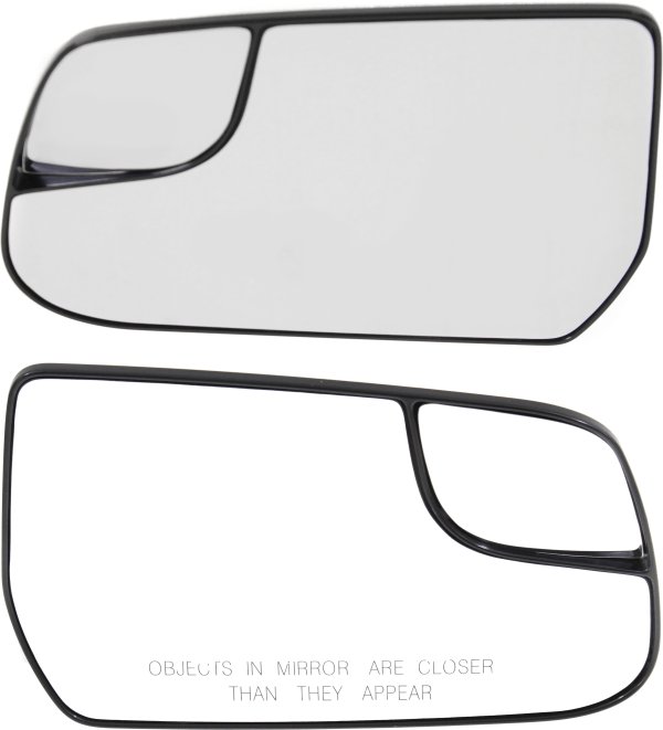 Mirror Glass Pair/Set for Chevrolet Equinox 2010-2016, Right (Passenger) and Left (Driver), Non-Heated, Without Signal, With Backing Plate and Blind Spot Glass Replacement