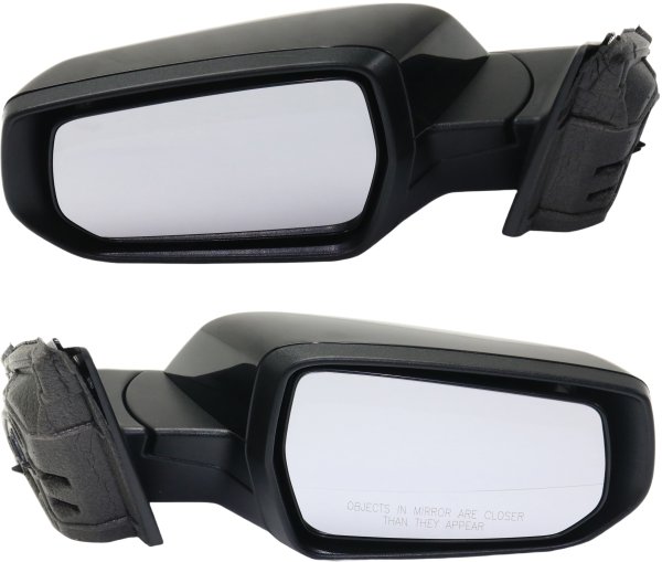 Mirror Pair/Set for Chevrolet Malibu 2016-2020, Right (Passenger) and Left (Driver), Power, Manual Folding, Heated, Paintable, with Memory and Signal Light, Without Lane Change Assist, Premier Model Replacement