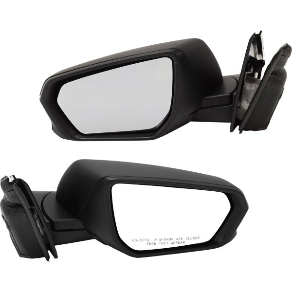Mirror Pair/Set for GMC Terrain/Chevrolet Equinox 2018-2023, Right (Passenger) and Left (Driver), Power, Manual Folding, Heated, Paintable, Without Blind Spot Detection and Signal Light, Excluding Denali Model, Replacement