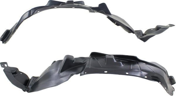 Front Fender Liner Pair/Set for 2003-2005 Honda Pilot, Includes Right (Passenger) and Left (Driver) Side, Replacement