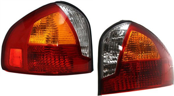 Tail Light Assembly for 2001-2004 Hyundai Santa Fe, Right (Passenger) and Left (Driver) Replacement Pair/Set