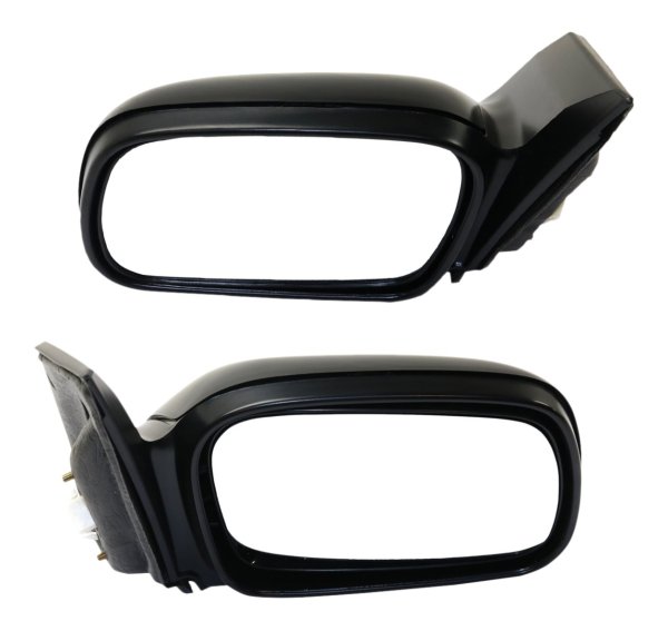 Power Mirror Pair/Set for 2006-2011 Honda Civic Coupe with Right (Passenger) and Left (Driver) Non-Folding, Heated, Textured Features, w/o Auto Dimming, Blind Spot Detection, Memory, Signal Light Replacement