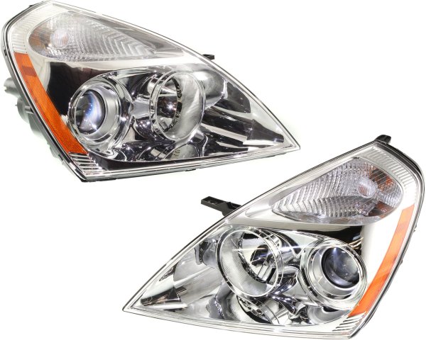 Headlight Assembly for 2006 Kia Sedona, Right (Passenger) and Left (Driver), Halogen, Replacement Pair/Set