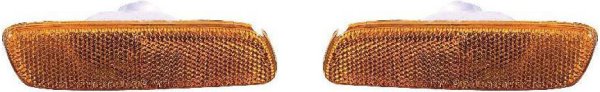 Front Side Marker Light Assembly for Lexus GS300 1998-2005, Right (Passenger) and Left (Driver), On Bumper, Amber Lens, Replacement Pair/Set