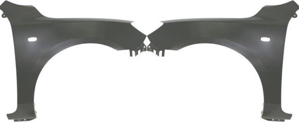 Front Fender Pair/Set for Mazda Mazda 3 2004-2009, Hatchback, Right (Passenger) and Left (Driver), Primed (Ready to Paint), Without Turbo, Replacement