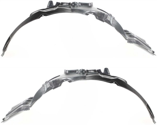 Front Fender Liner Pair/Set for Mitsubishi Eclipse 2007-2012, Right (Passenger) and Left (Driver) Side Replacement