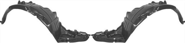 Front Fender Liner Pair/Set for 2002-2003 Nissan Maxima, Right (Passenger) and Left (Driver) Side Replacement