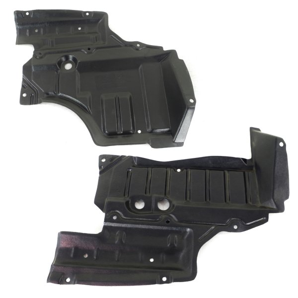 Front Engine Splash Shield Pair/Set for 1993-1997 Nissan Altima, Right (Passenger) and Left (Driver) Sides, Replacement