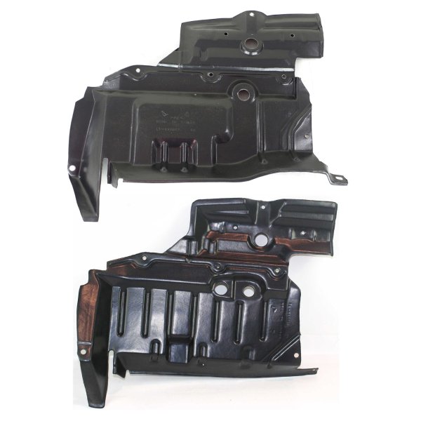 Front Engine Splash Shield Pair/Set for 1998-2001 Nissan Altima, Right (Passenger) and Left (Driver) Sides, Replacement