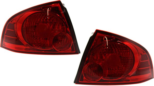 Tail Light Assembly Pair/Set for Nissan Sentra 2004-2006, Right (Passenger) and Left (Driver), Replacement