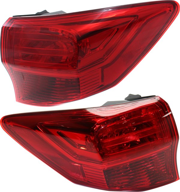 Tail Light Assembly for 2013-2015 Acura RDX, Outer, Right (Passenger) and Left (Driver), Replacement Pair/Set
