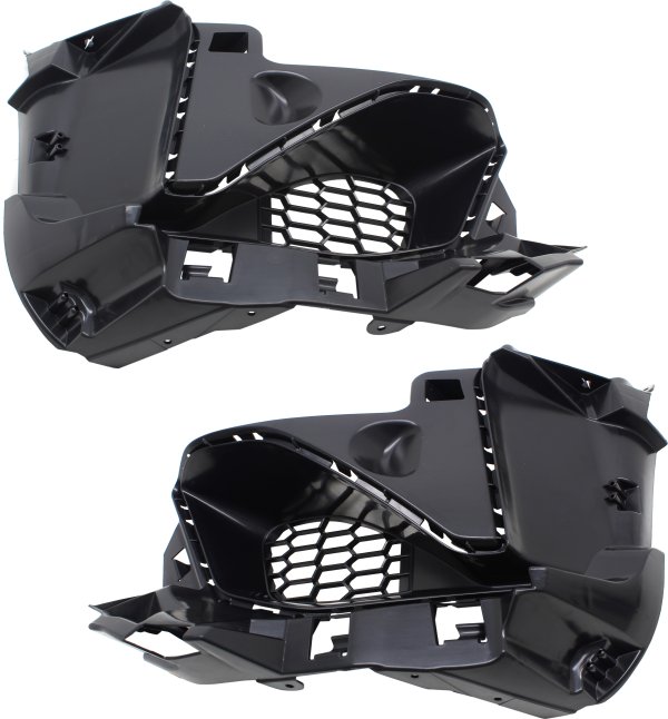 Front Bumper Support Pair/Set for BMW M2 (2016-2017), Right (Passenger) and Left (Driver) Outer Cover Replacement