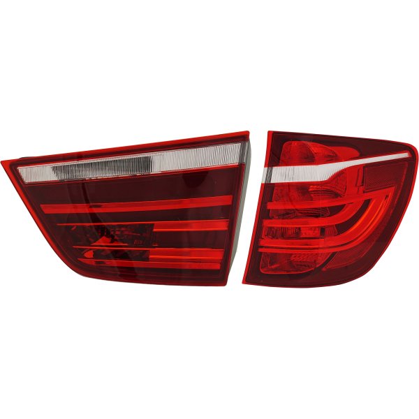 Tail Light Assembly for BMW X3 (2011-2017), Right (Passenger) Inner and Outer Set, Halogen, without Xenon Headlights, Replacement