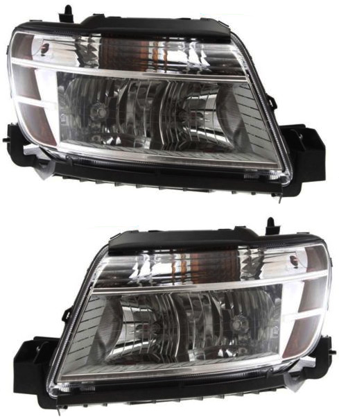Headlight Assembly for 2008-2009 Ford Taurus, Halogen, Right (Passenger) and Left (Driver), Replacement Pair/Set