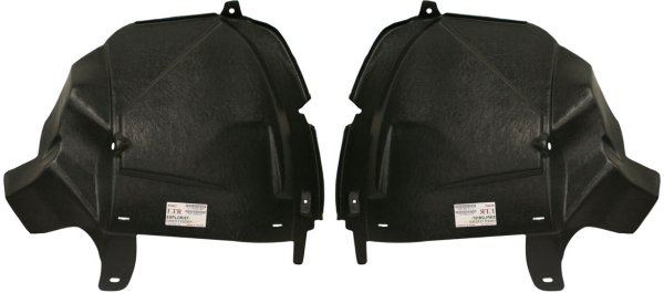 Front Fender Liner Pair/Set for 2006-2010 Ford Explorer, Includes Right (Passenger) and Left (Driver) Sections, Replacement