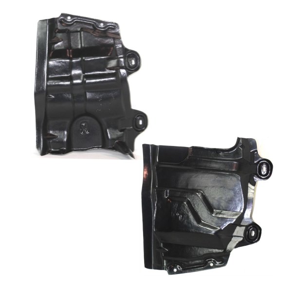 Engine Splash Shield Pair/Set for Nissan Murano 2003-2007, Includes Under Cover, Right (Passenger) and Left (Driver) Splash Apron Covers, Replacement