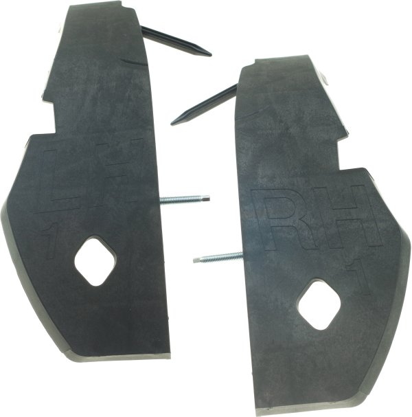 Front Bumper End Pair/Set for 2008-2014 Dodge Challenger Base/RT/SXT Model, Right (Passenger) and Left (Driver) Extension, Replacement