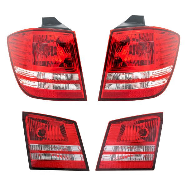 Tail Light Assembly for 2010-2020 Journey, Inner and Outer Halogen Set, Right (Passenger) and Left (Driver) Replacement