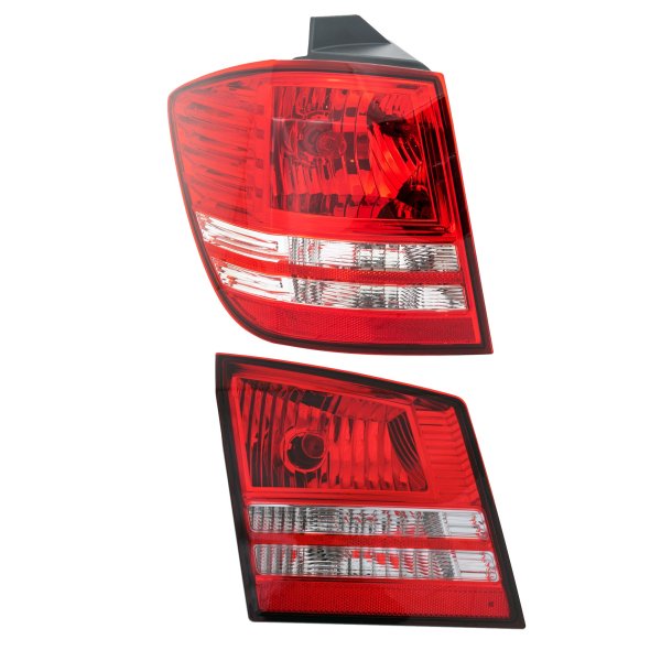 Pair/Set - Tail Light Assembly for Dodge Journey 2010-2020, Right (Passenger) and Left (Driver), Outer, Halogen, Replacement Set