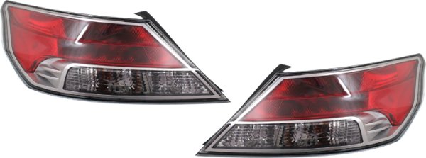 Tail Light Assembly for Acura TL 2009-2011, Right (Passenger) and Left (Driver), Replacement Pair/Set