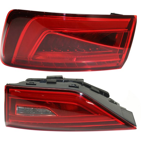 Tail Light Assembly Pair/Set for Audi A3/A3 Quattro/S3 2015-2016 Inner and Outer, Right (Passenger) and Left (Driver), Replacement