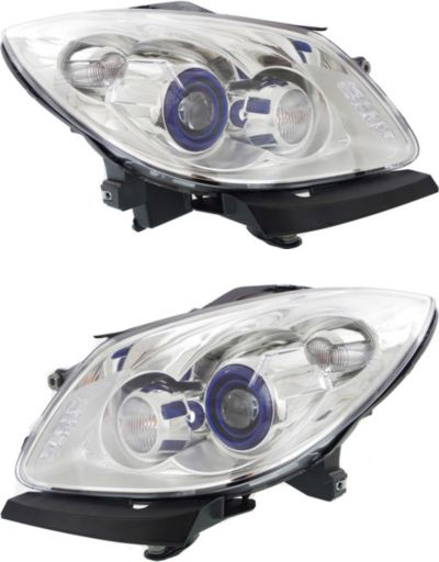 Headlight Assembly for Buick Enclave 2008-2012, Right (Passenger) and Left (Driver), Halogen, without Adaptive Frontlighting System, Replacement Pair/Set