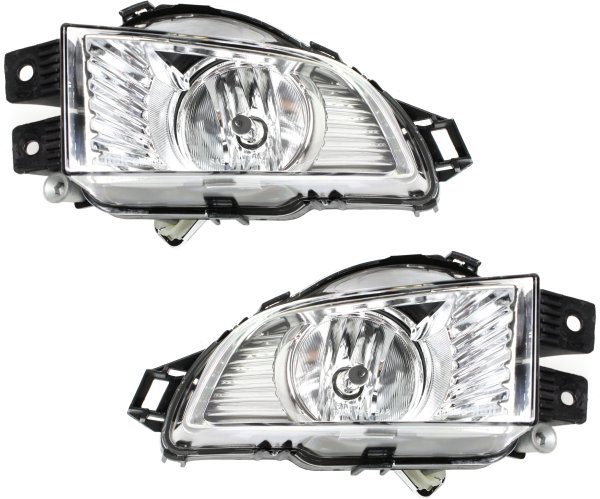 Front Fog Light Assembly Pair/Set for Buick Regal 2011-2013, Right (Passenger) and Left (Driver) Side Replacement